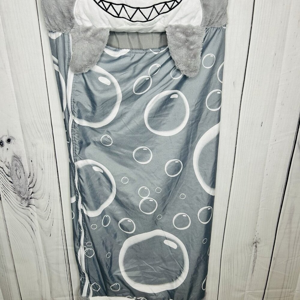 Happy Nappers Shak The Shark 54 x 20 Sleeping Bag & Plush Toy - Picture 3 of 11
